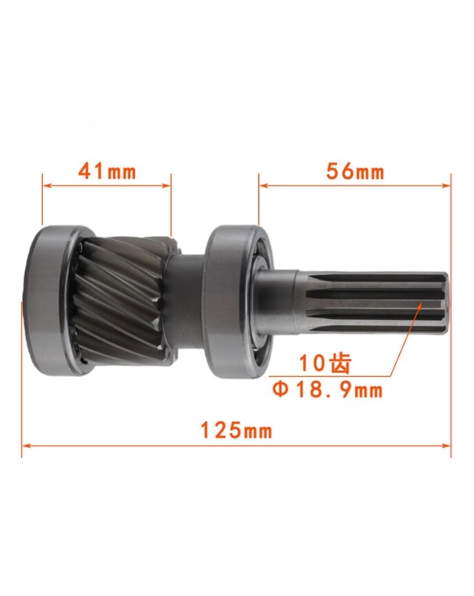 1PCS New 101923701 Golf Cart Spline shaft 10-Tooth Rear Axle Input Shaft