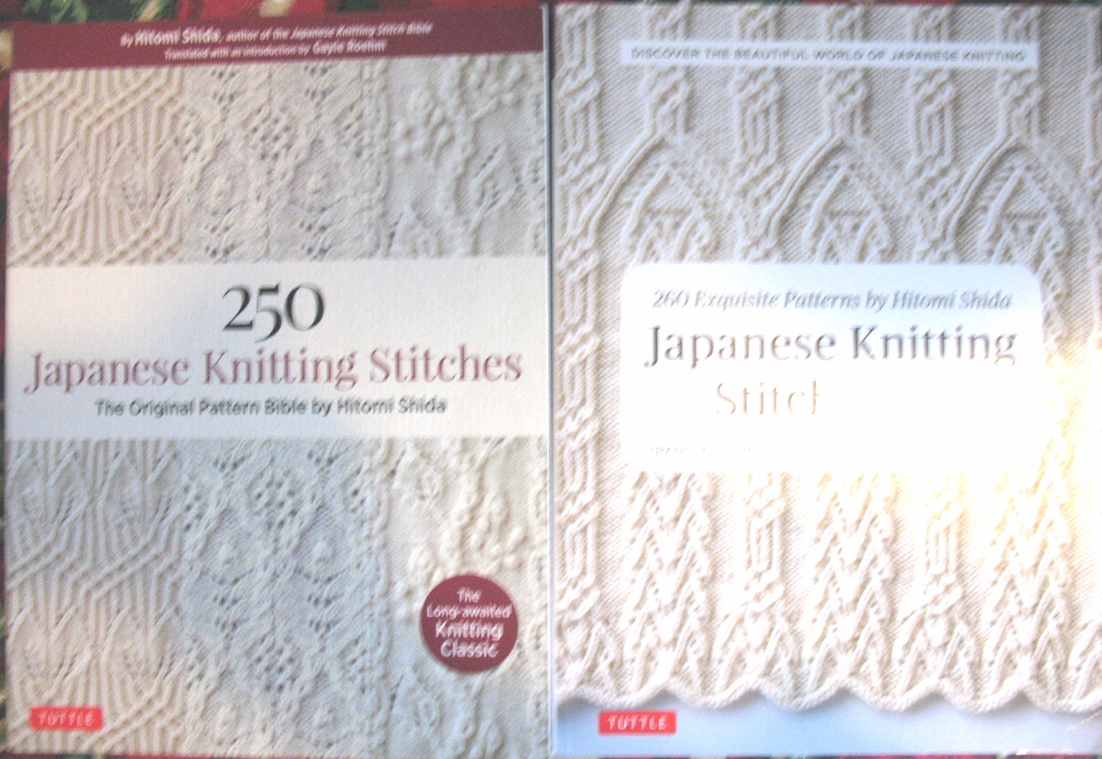 2 Hitomi Shida JAPANEZE KNITTING BOOKS 250 Stitches & 260 stitch Bible TUTTLE