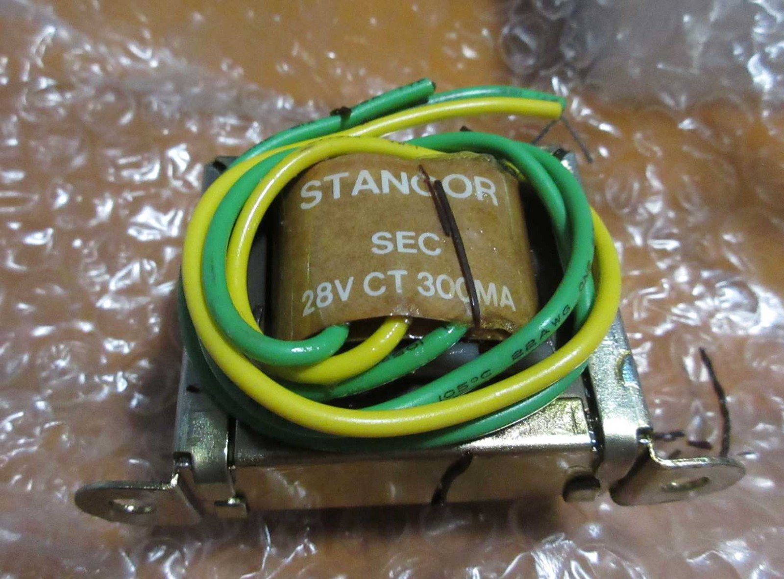 Stancor P-8602 Transformer 28VCT  300MA  WIRE LEADS N.O.S. FREE SHIP IN USA