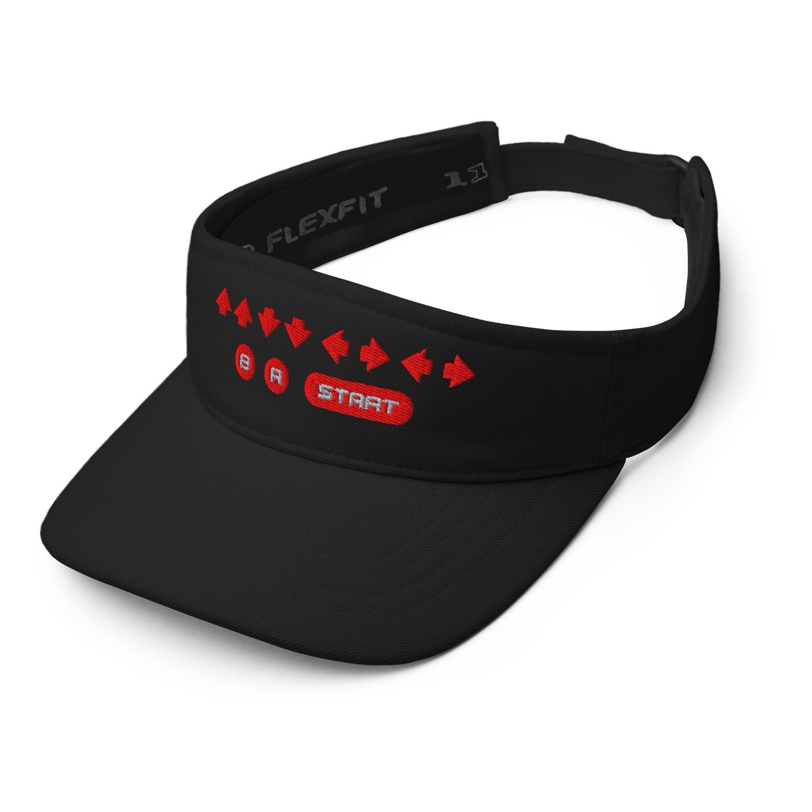 Retro Cheat Code Embroidered Visor