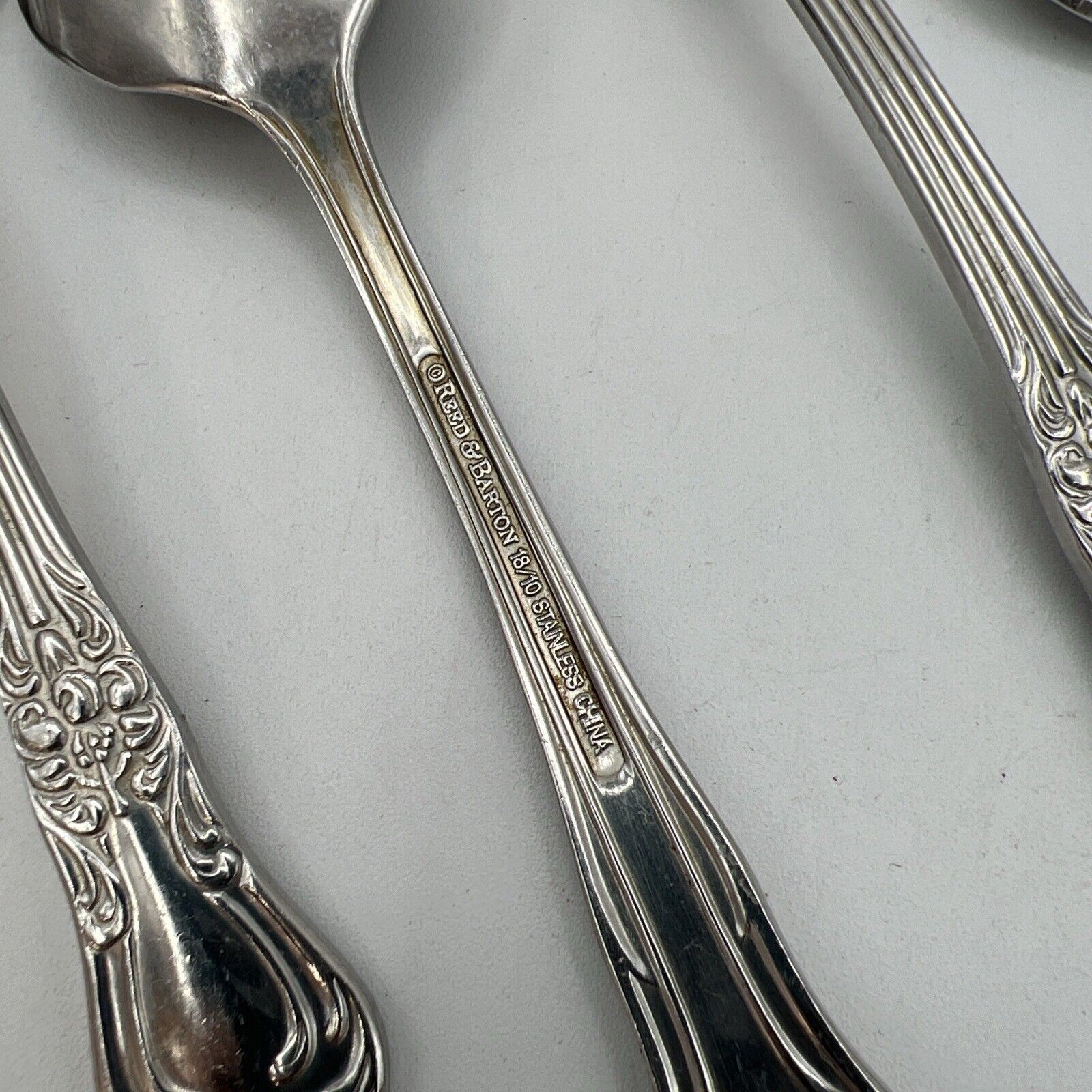 5 Oneida ARBOR AMERICAN HARMONY Stainless Tablespoons Pasta Beaded Flatware