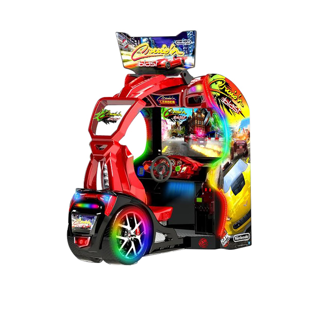 Raw Thrills Cruis'n Blast Driving Arcade Video Game