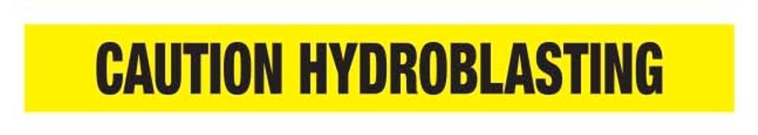 Ironwear Barricade Tape, Yellow Caution Hydroblasting, 1000-Foot Roll