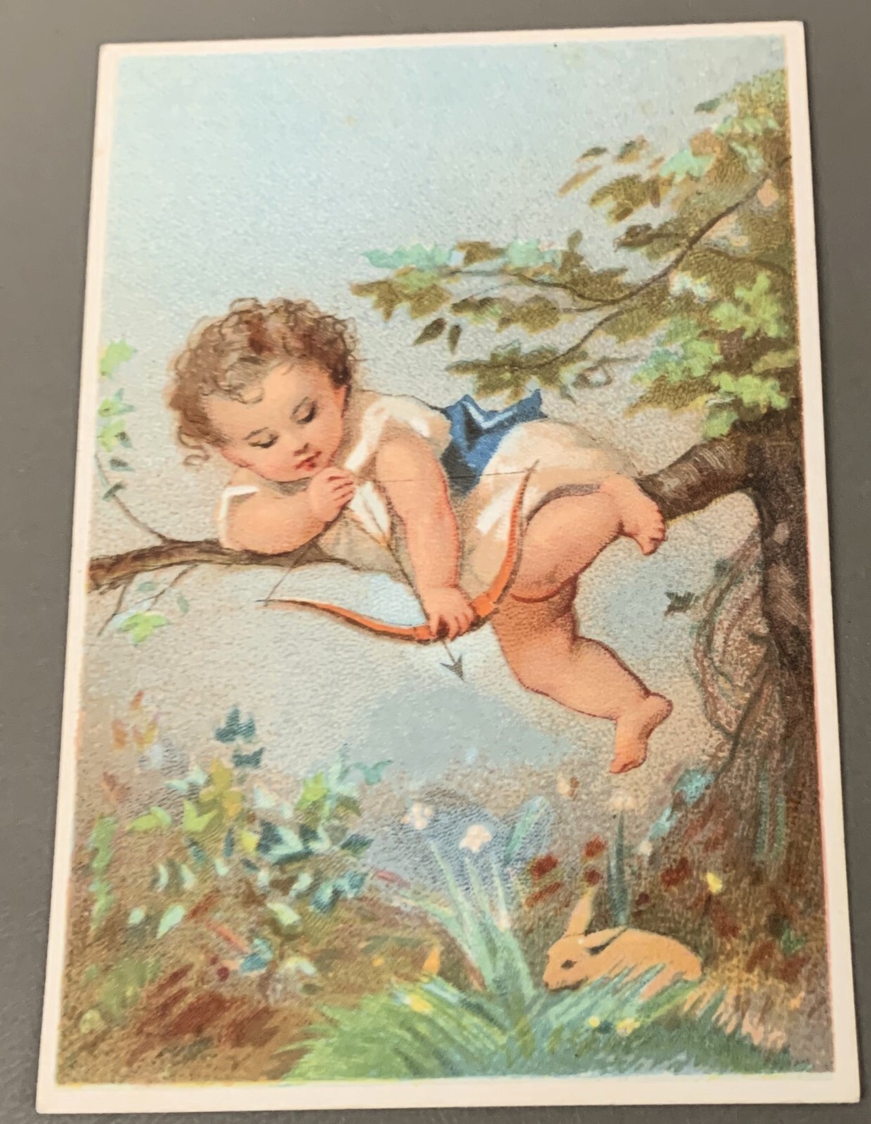 # H4658   VICTORIAN   CARD,  YOUNG CHILD