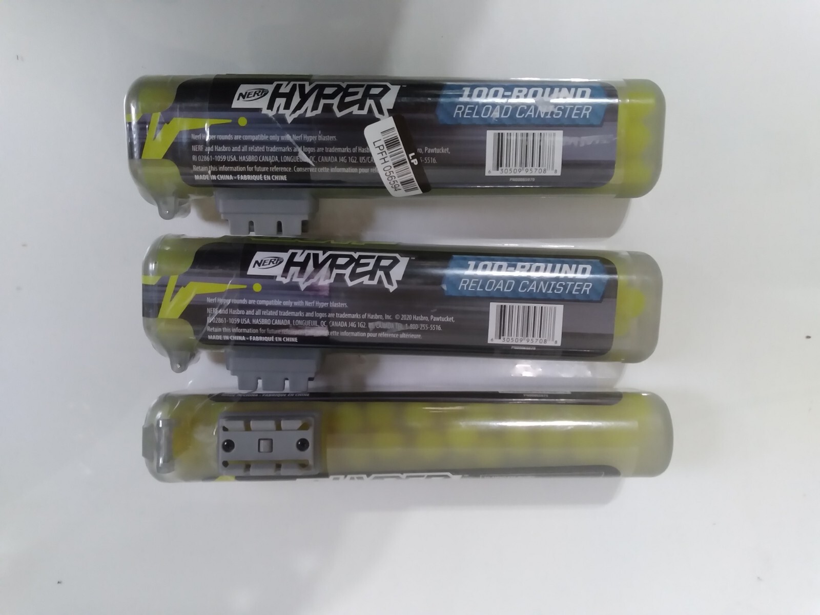 3X Nerf Hyper 100 Round Capacity Reload Canister . Free Shipping