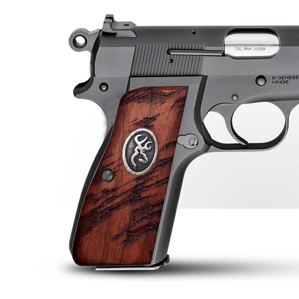 Springfield Armory SA 35,Browning High Power HP, Regent Br-9 walnut wood Grips