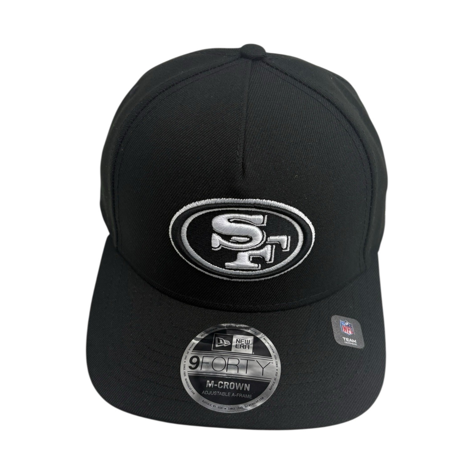 San Francisco 49ers Black Hat New Era 9forty M-Crown A-frame snapback cap