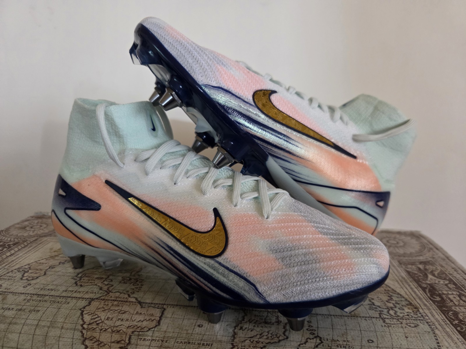 New Nike Air Zoom Mercurial Superfly 10 Elite SG CR7 Mens sz 6 Soccer HM9627 300