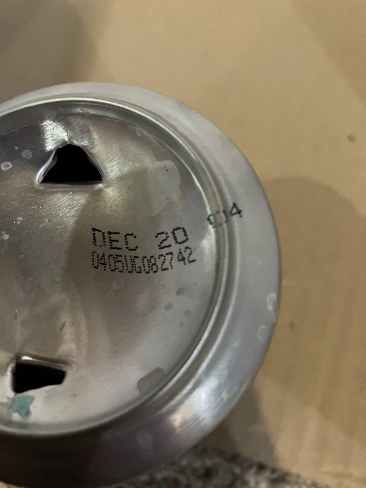 2004 Mountain Dew Pitch Black Empty Bottom Drained 12oz Can