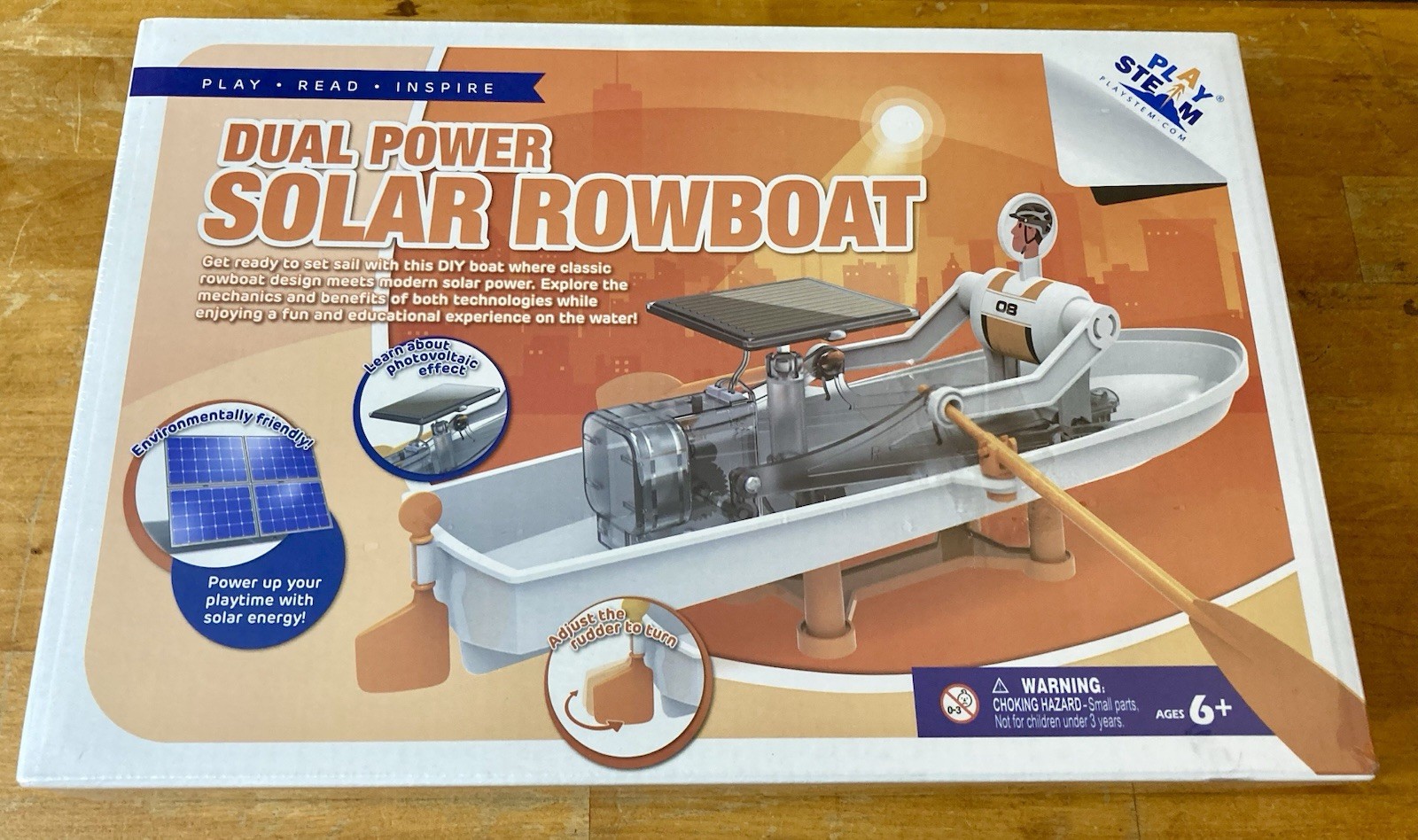 Dual Power Solar Rowboat Play STEM Kit NEW SEALED Science Solar Power