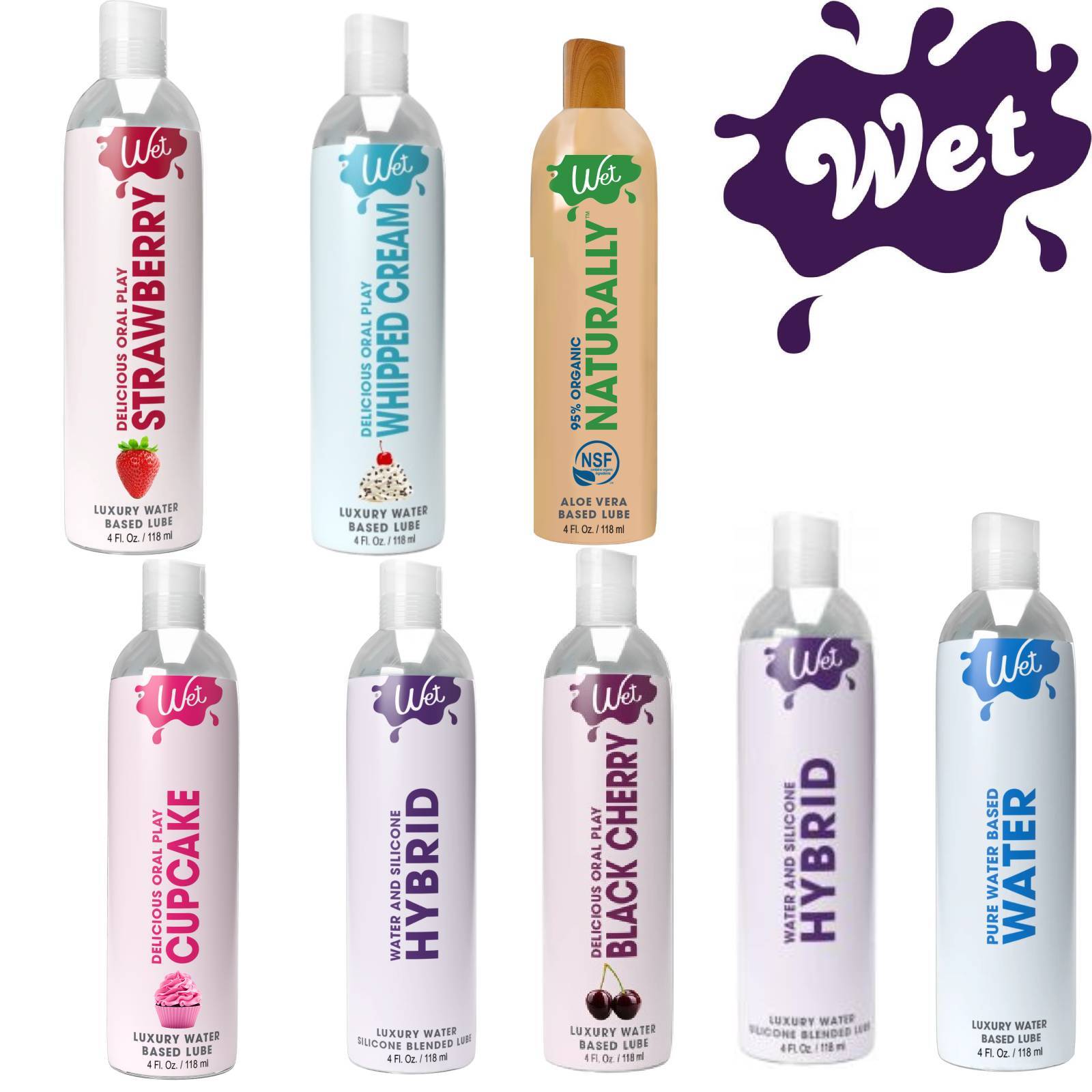 Wet Platinum Silicone & Water based Lube Genuine Natural Real Personal Anal Lube
