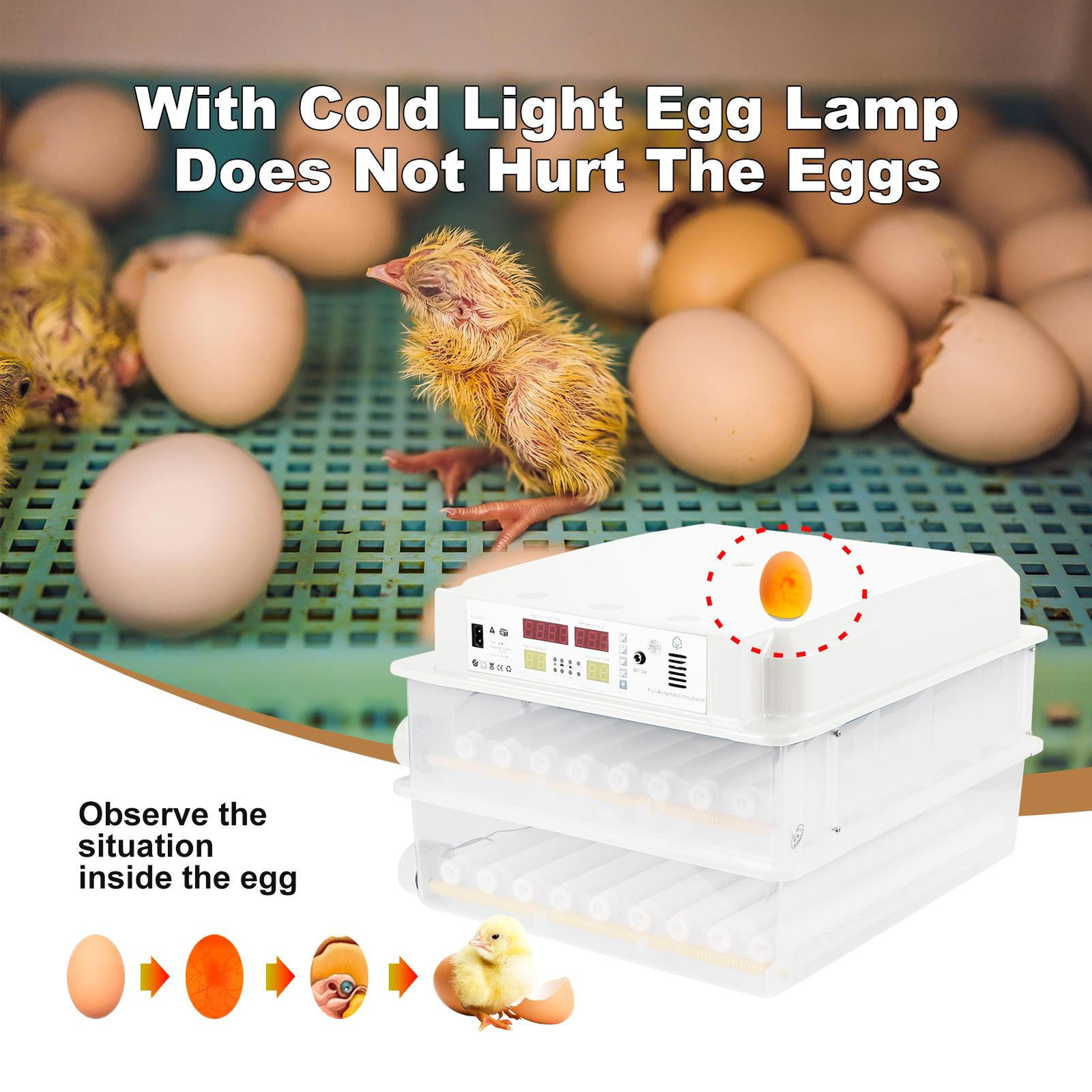 Egg Incubator Incubators for Hatching Eggs Auto Egg Turning
