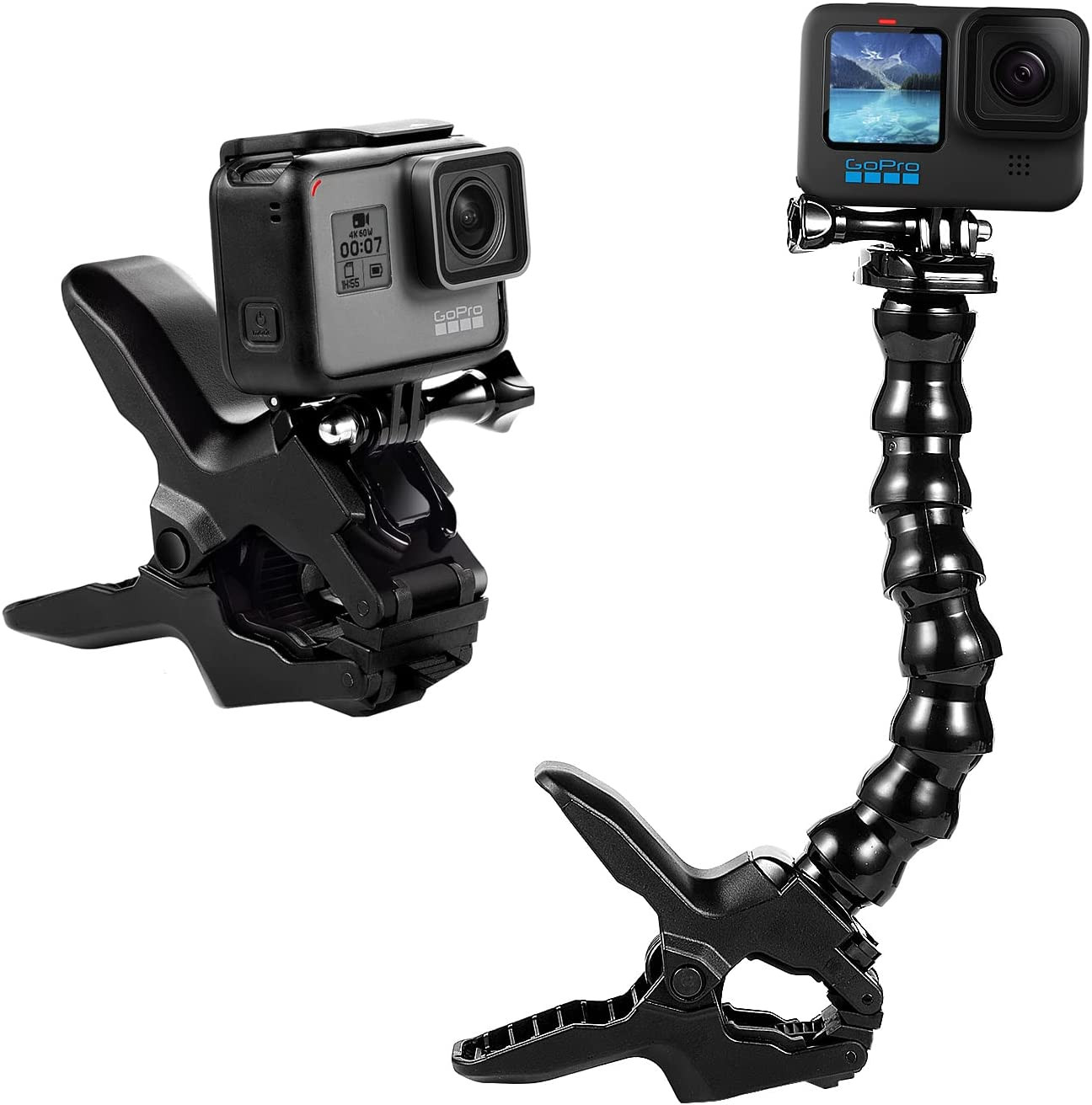 Jaws Flex Clamp Mount Gooseneck Mount for Gopro Hero 13 Hero 12 Hero 11 Hero 10