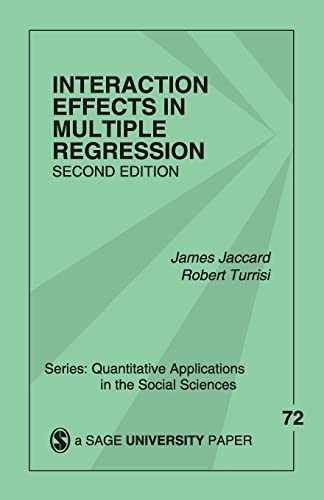 Interaction Effects in - Paperback, by Jaccard James; Turrisi - Very Good