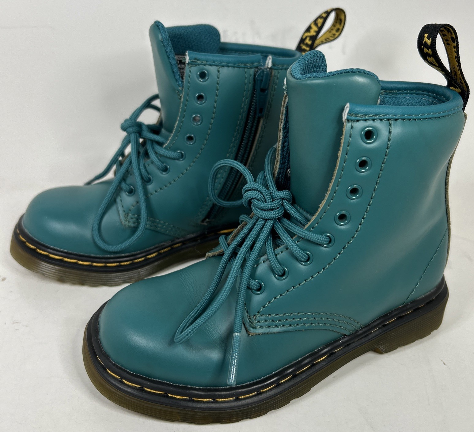 Doctor Dr. Martens Girls Teal Boots Size 10 Youth Toddler Kids -26771-