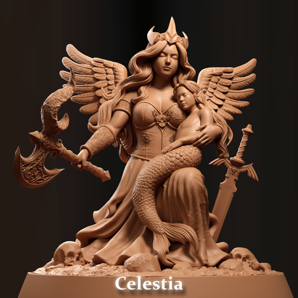 Dungeons and Dragons, DND, Playable Display - Female Valkyrie - Celestia