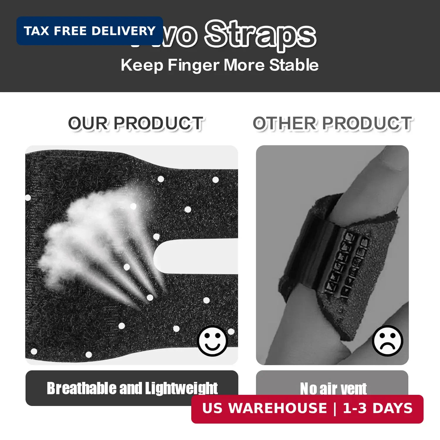 Trigger Thumb Splints, Finger Splint for Broken/Straightening/Arthritis, Breatha