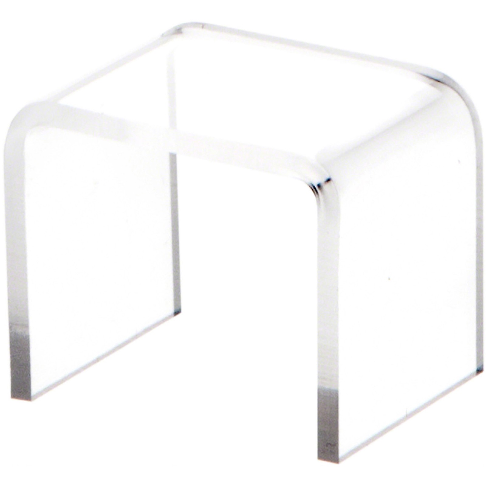 Plymor Clear Acrylic Square Display Riser, 1" H x 1.38" W x 1" D (3/32" thick)