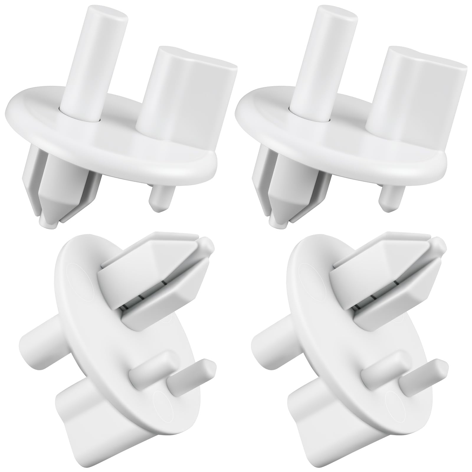 4 Pack 241993101 Refrigerator replacement shelves, crisper shelf cover support f