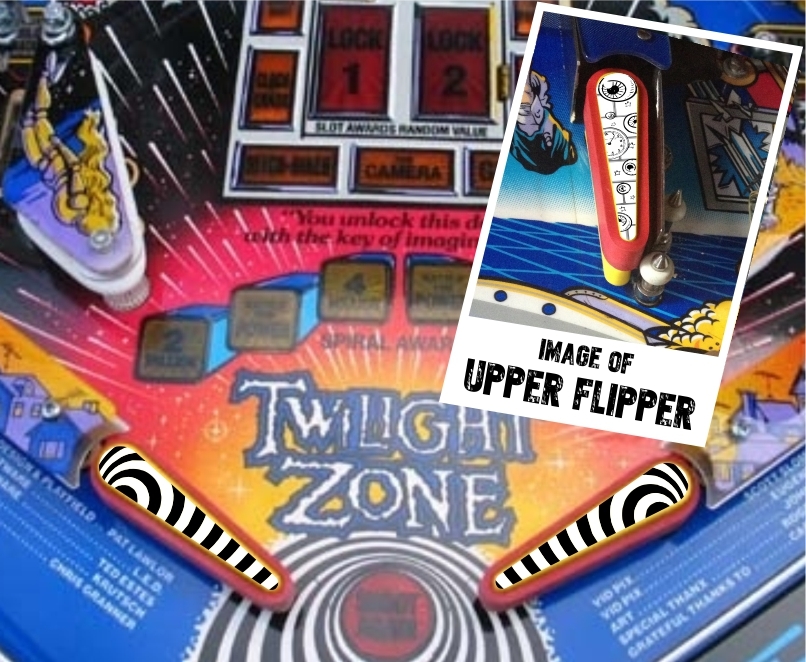 Twilight Zone Flipper Bat Topper MOD for Bally Twilight Zone Pinball Machine