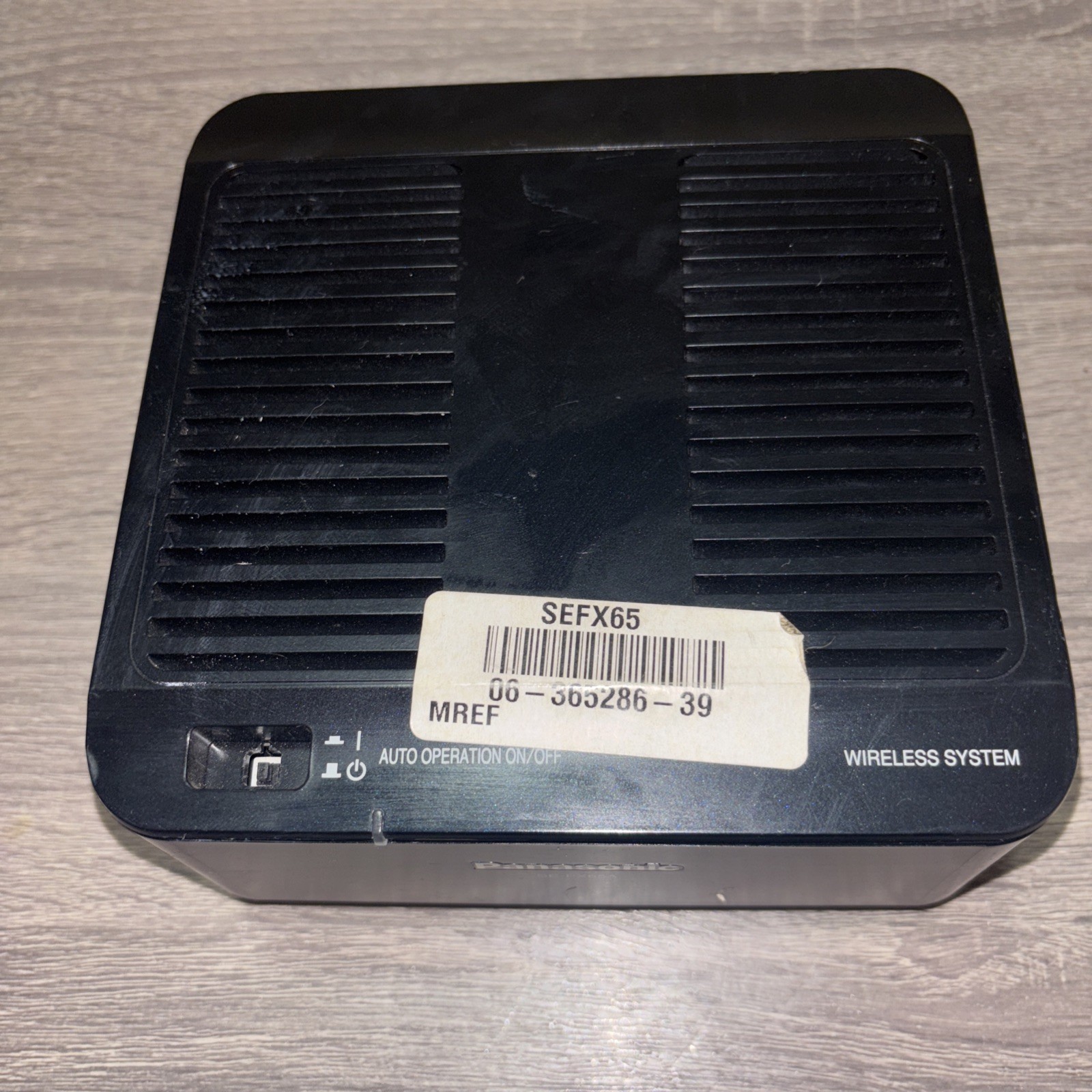 Panasonic SE-FX65A Wireless Speaker Receiver Only Black OEM Untested Used