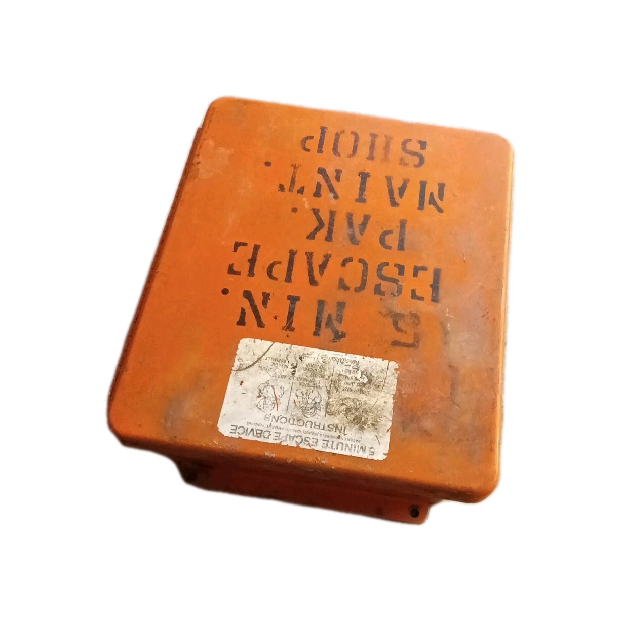 Emergency Breathing Apparatus Orange Storage Box Only 13x12x6