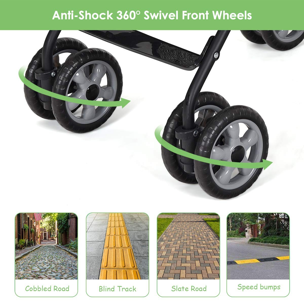 Lightweight & Compact Travel Stroller Infant to Toddler Adjustable Backrest