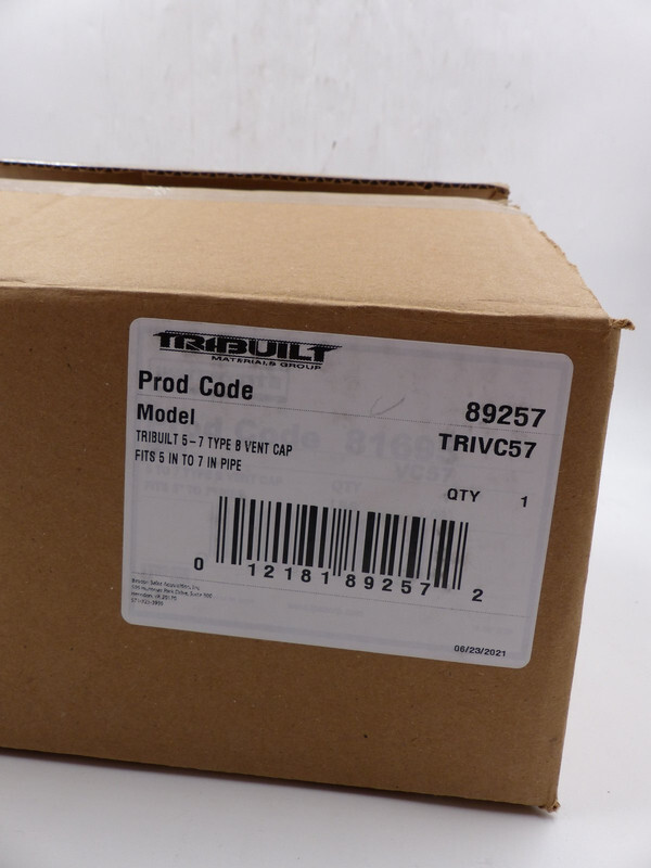 TRIBUILT TRIVC57 5-7 TYPE B VENT CAP SILVER