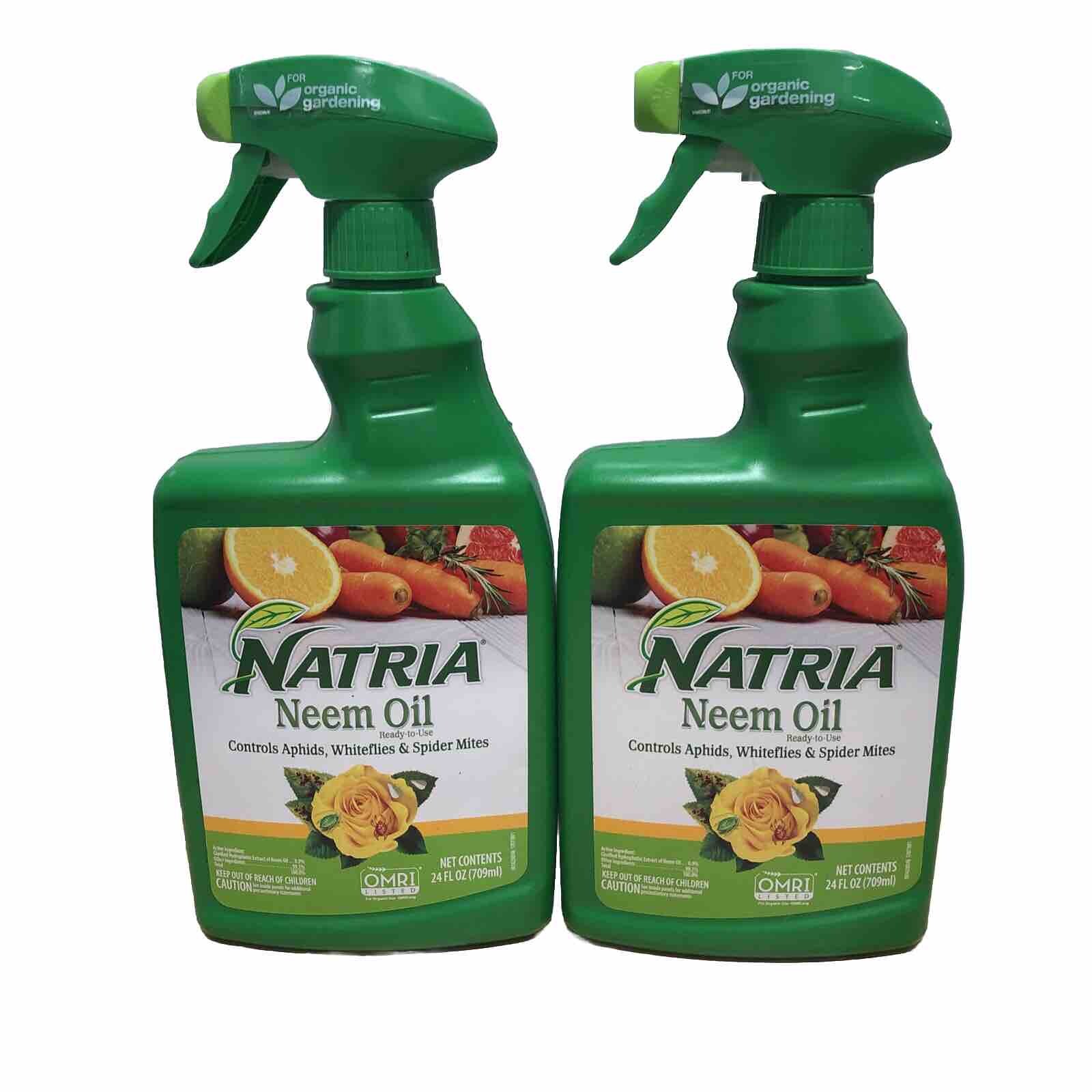 Natria 706250A Neem Oil Spray for Plants Pest Organic Disease Control, 24-Ounce.