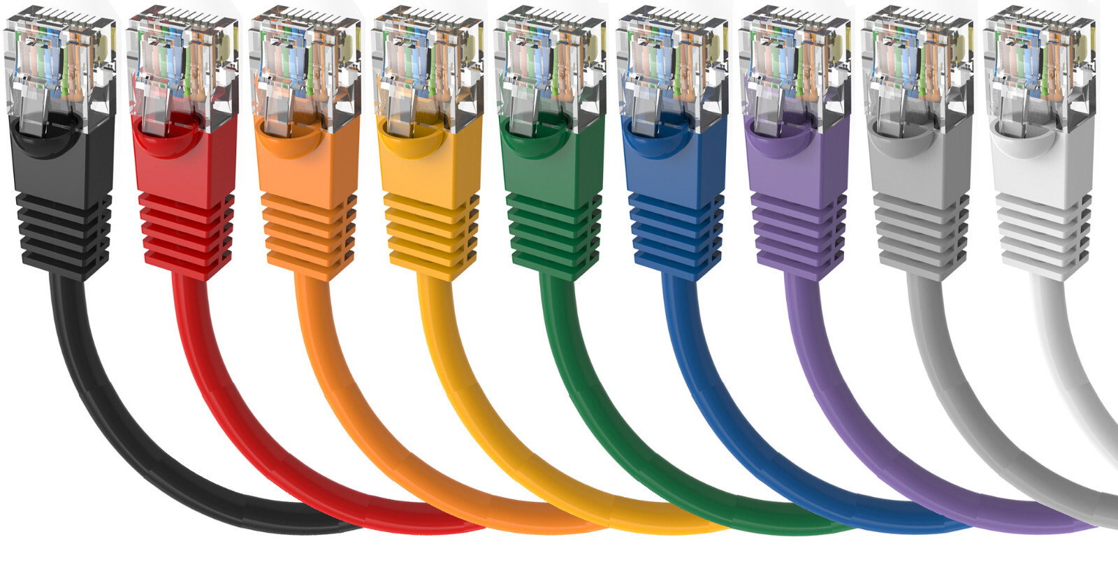 16 FOOT Cat6 Gigabit Pure Copper 24AWG Ethernet Patch Cable Molded Plug 9 Colors