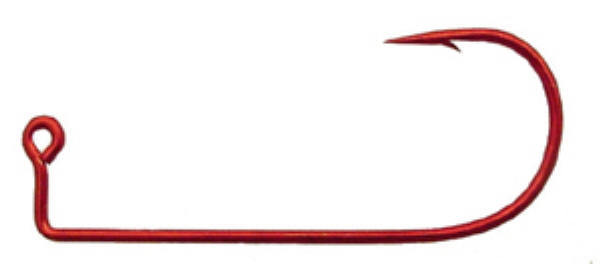 100 - #2 Eagle Claw 570R Red Jig Hooks for Jig Molds