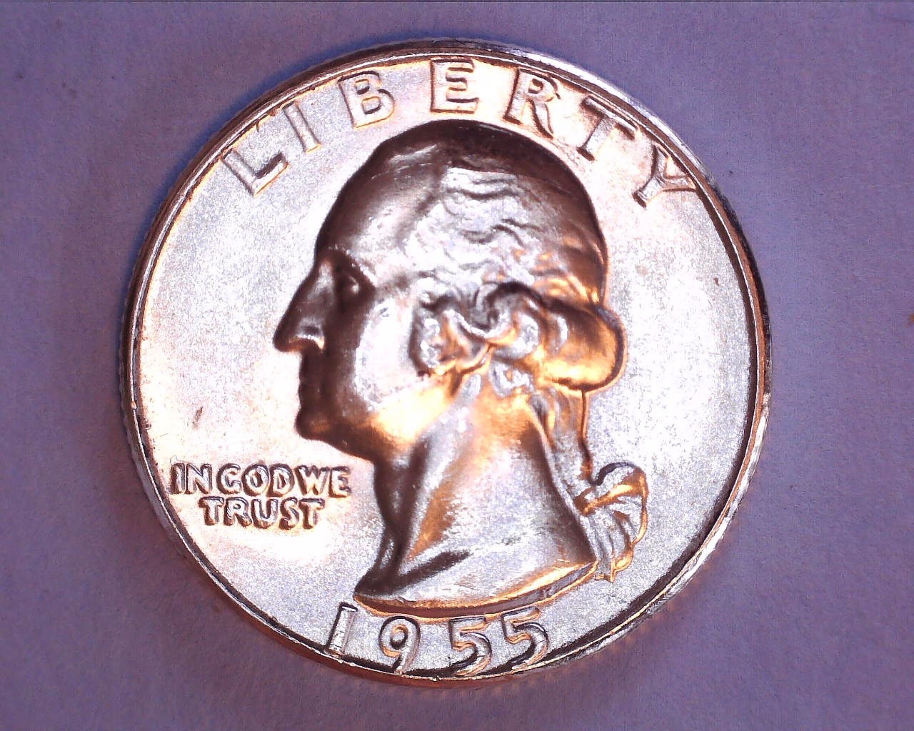 1955 Washington Quarter BU  COND. **502-6