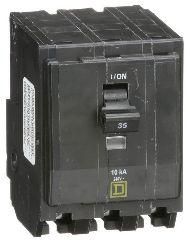 Square D QO335 35 Amp 3 Pole 240V Mini Circuit Breaker