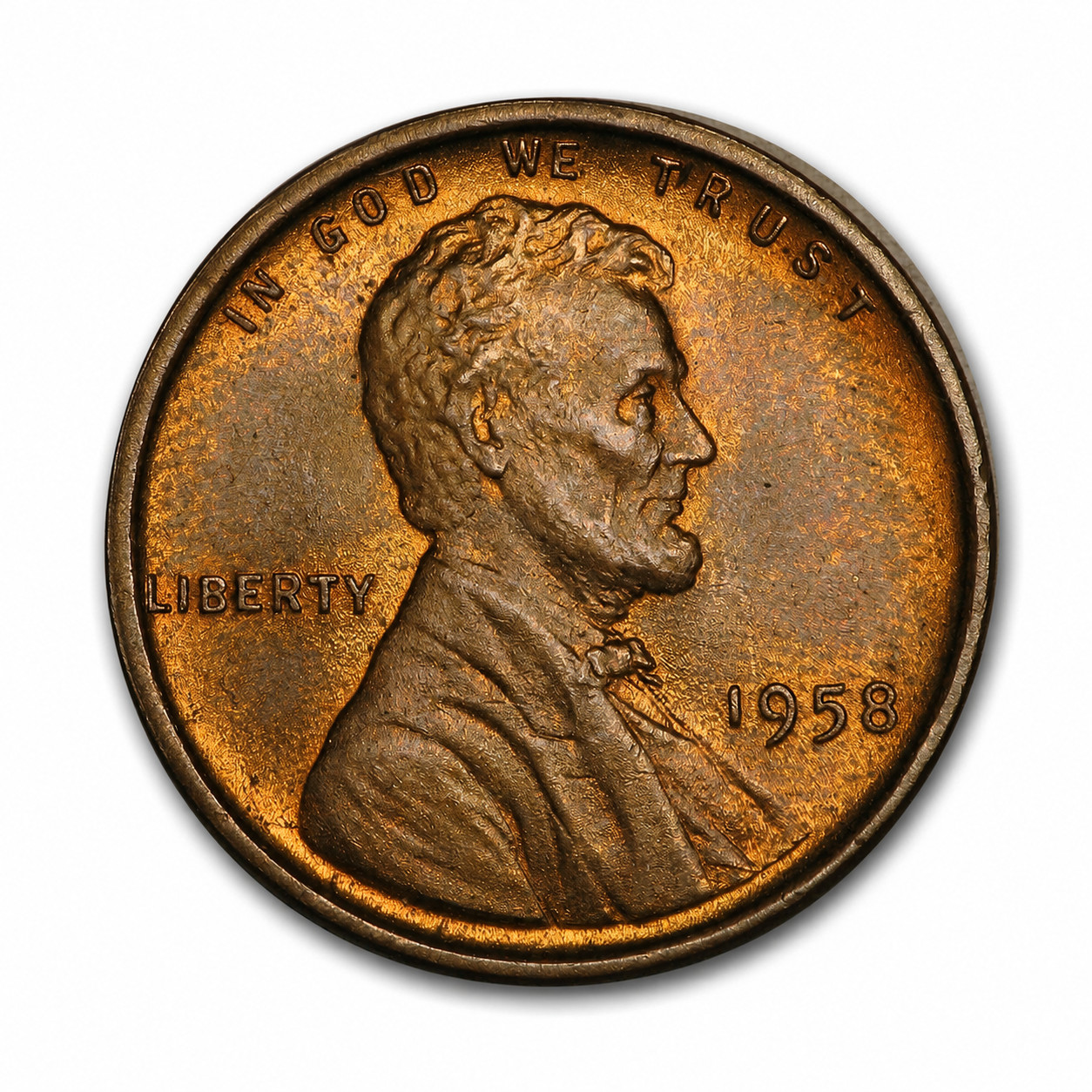 Lot 2 x 1909-1958 Lincoln Wheat Penny - Free Shipping Circulated