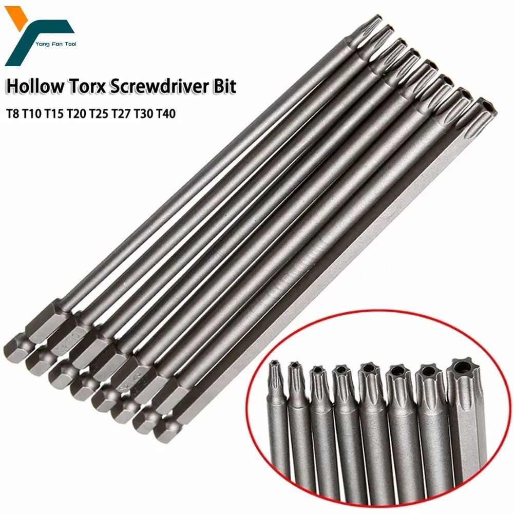 8pcs Torx Screwdriver Bits T8-T40 1/4in Hex Shank Magnetic Drill Bit Set