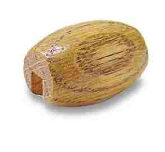 Bag Of 25 Solid Wood Bead With Slot 1 1/8" OT-60-195OASHL296
