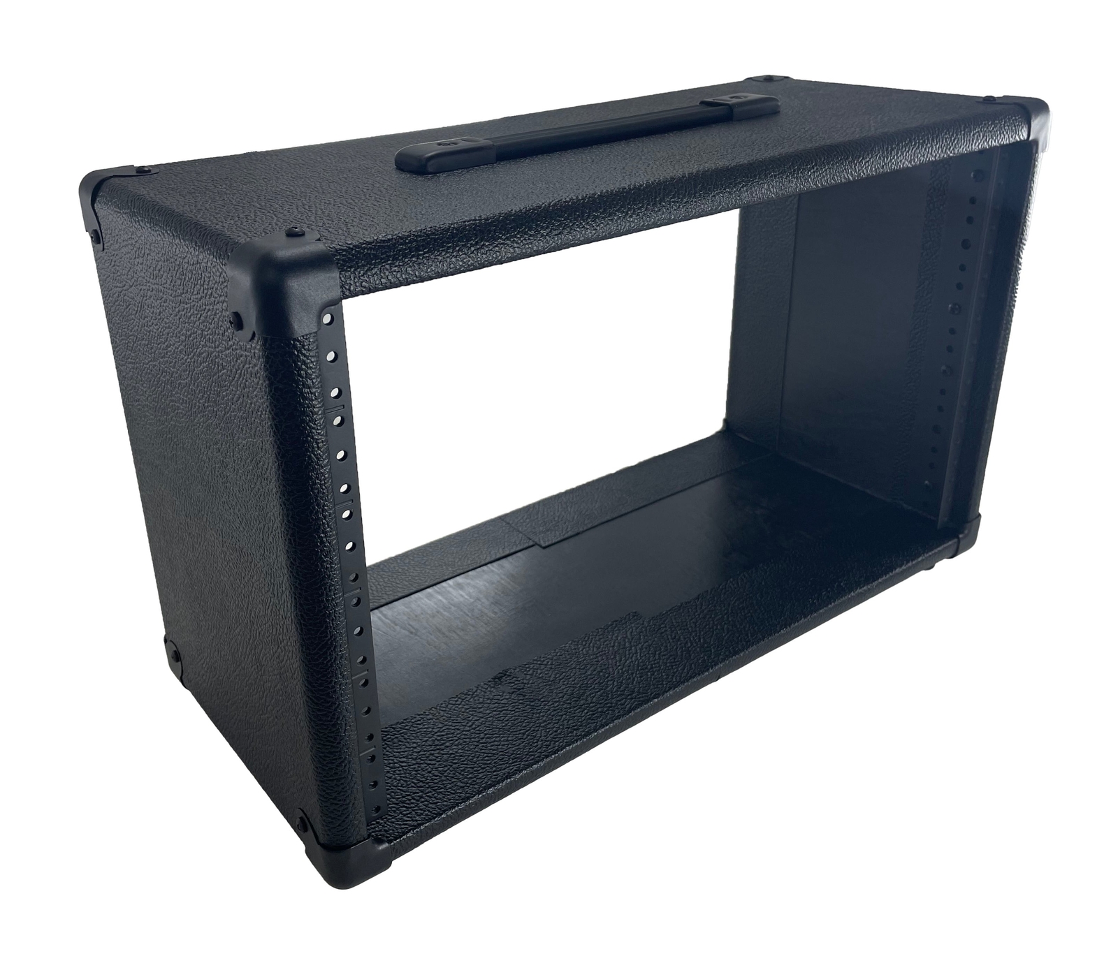PROCRAFT 6U 9" Deep Rack Case in Black Tolex Wrap - Top Handle Black Hardware