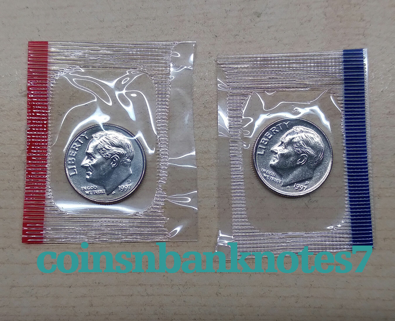 1997-D & P Roosevelt Dime BU Set