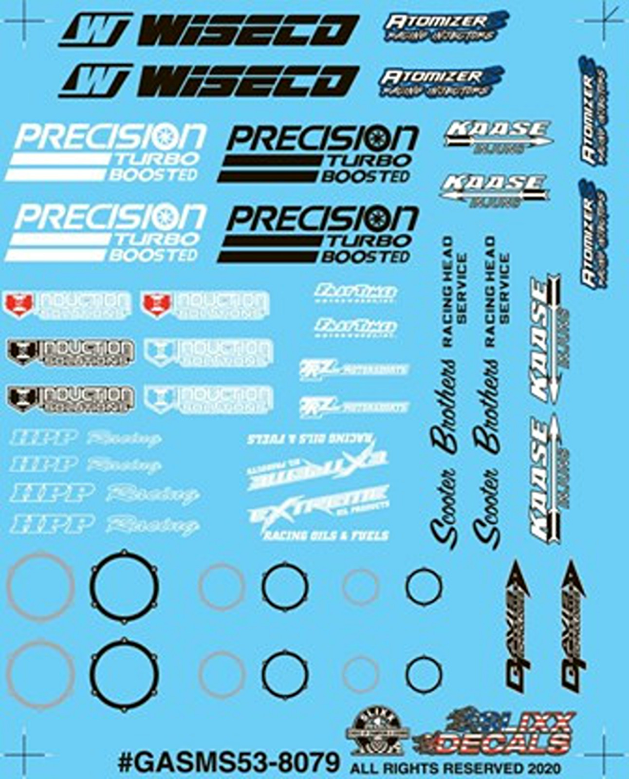 Slixx 8079 Gasser Mini Sheet #53 decal