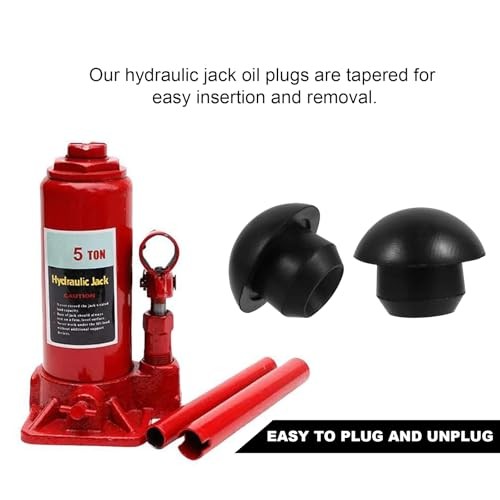 12 PCS Bottle Jack Oil Filler Plugs, Rubber Conical Car Hydraulic Jack Oil