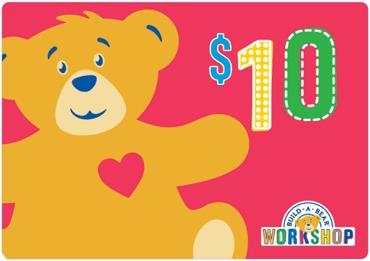 Build A Bear Workshop $10 Gift Card