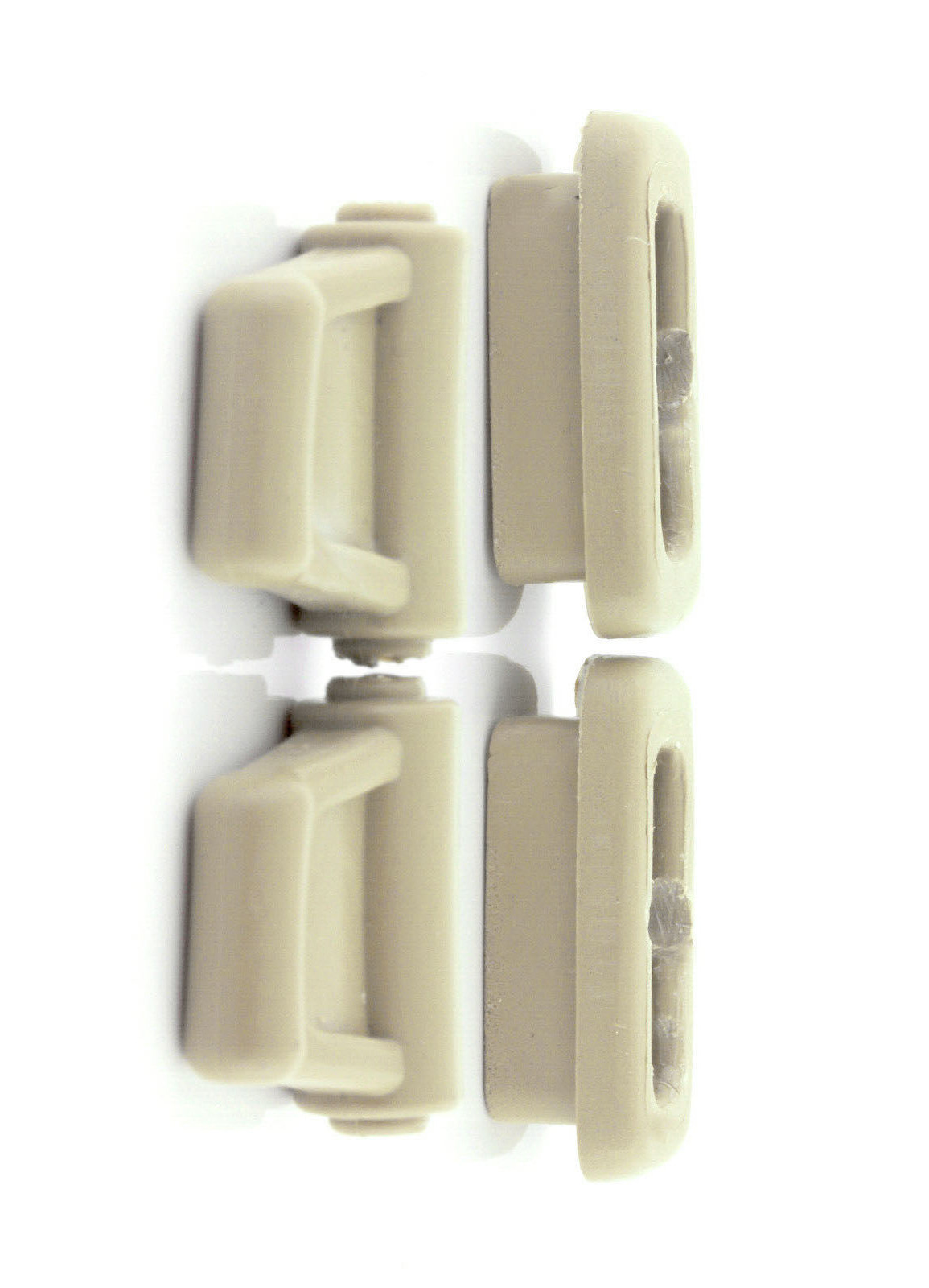 NEW Cream Beige Sun Visor clips 2 males 2 females W107 R107 380SL 450SL 560SL US