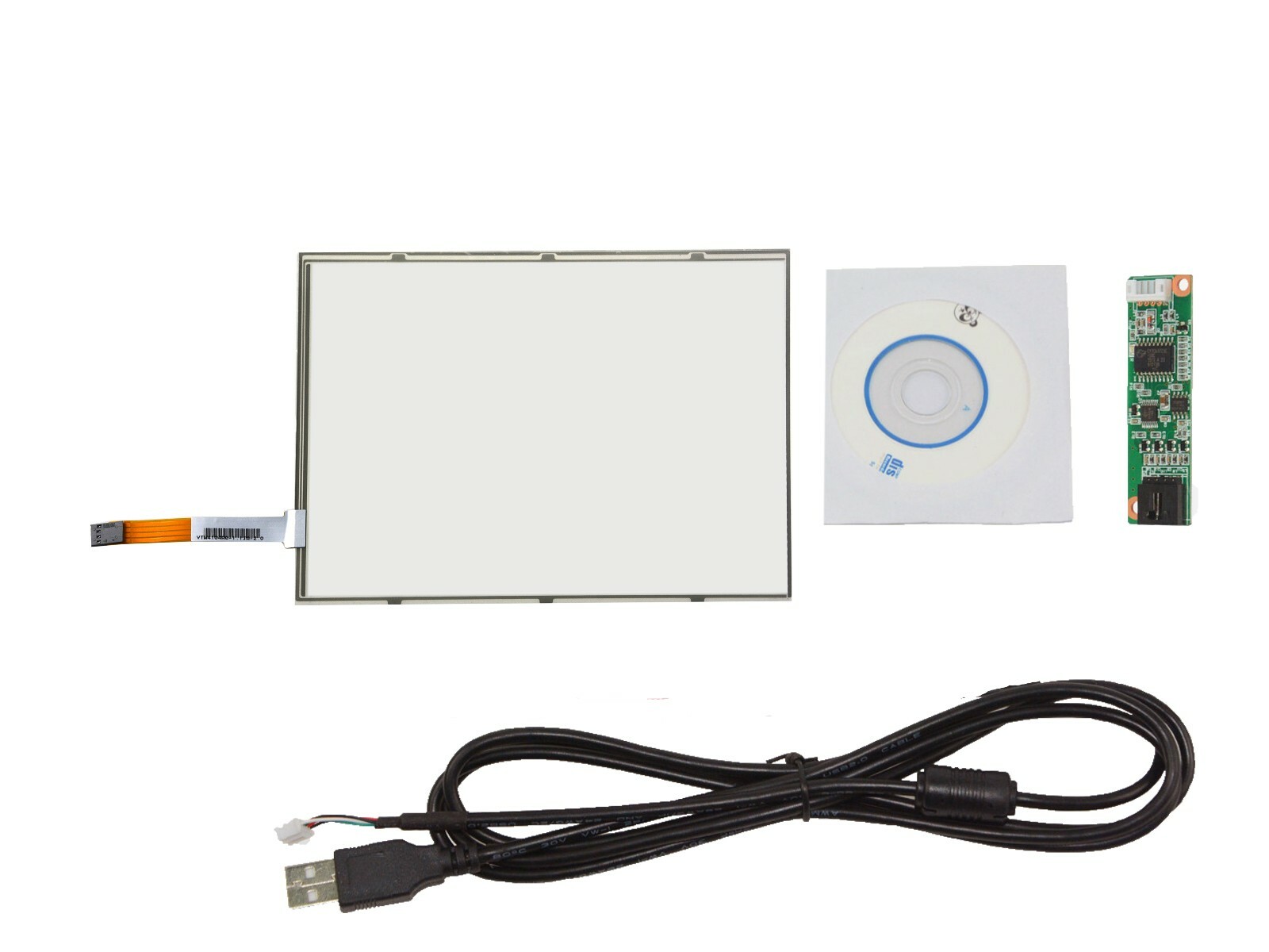 10.4inch 4 Wire Touch Panel 225x 173mm 4:3 Work With USB Controller Card Kit
