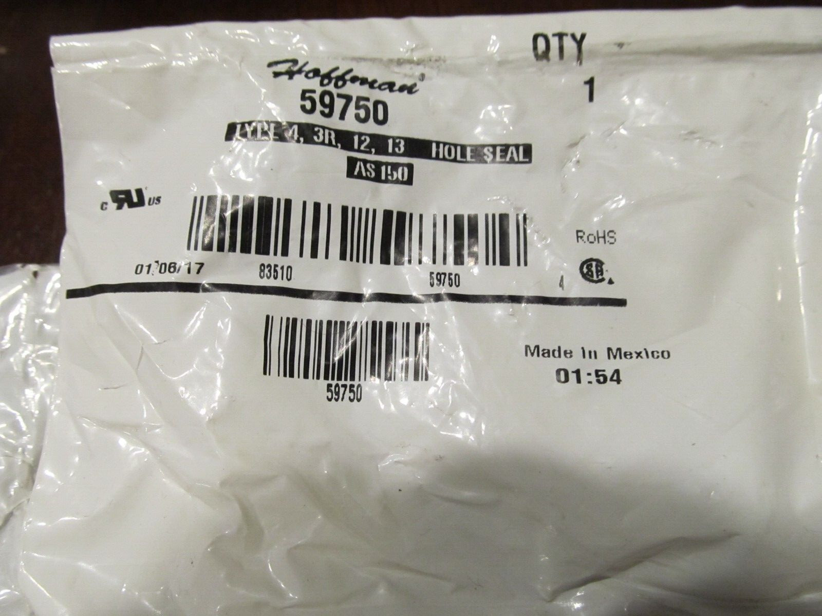 "LOT OF 2" HOFFMAN 59750 1.5" CONDUIT SEAL KITS, AS150