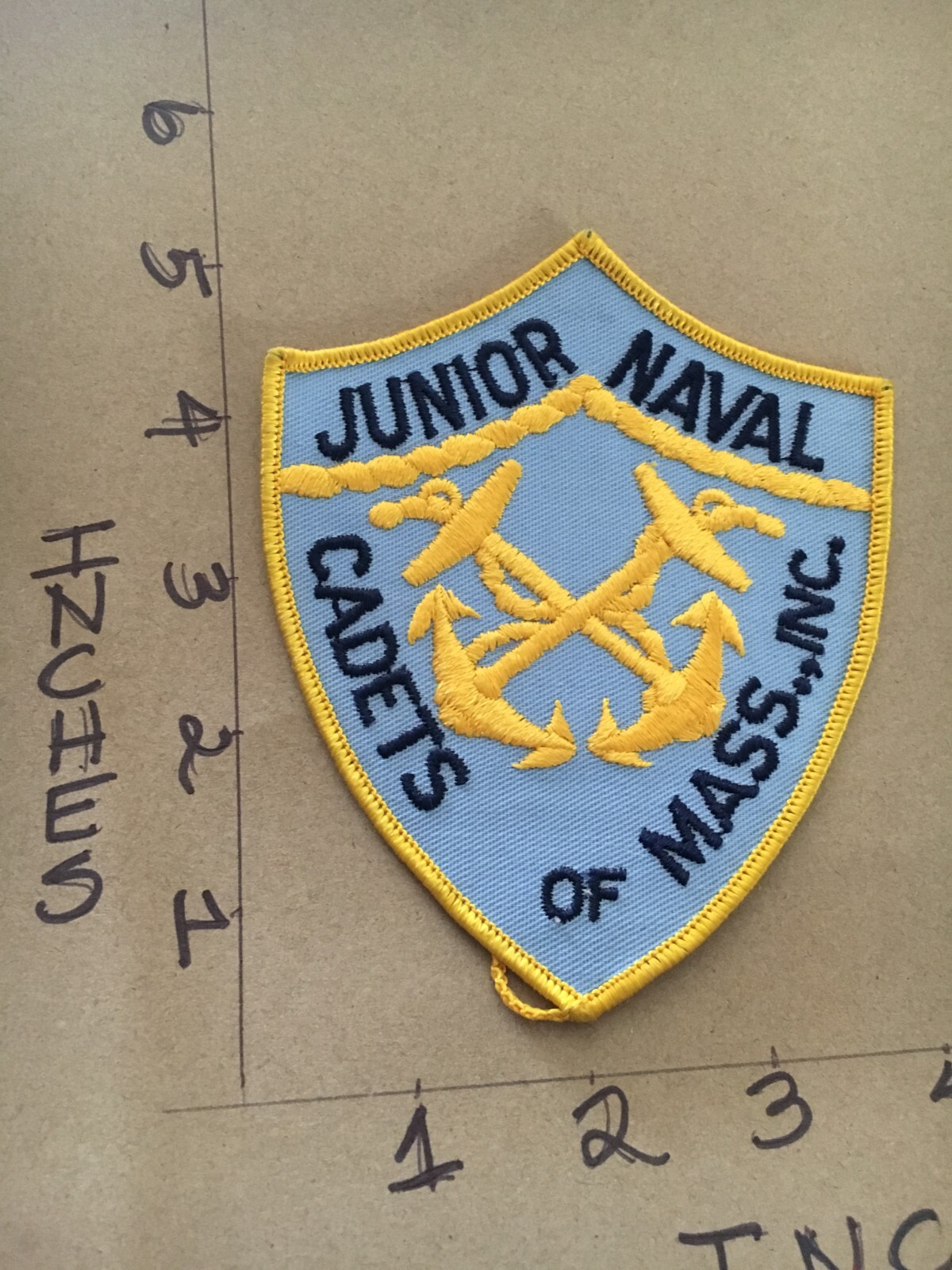 US Navy Junior Naval Cadets of Massachusetts Patch 9/21/23