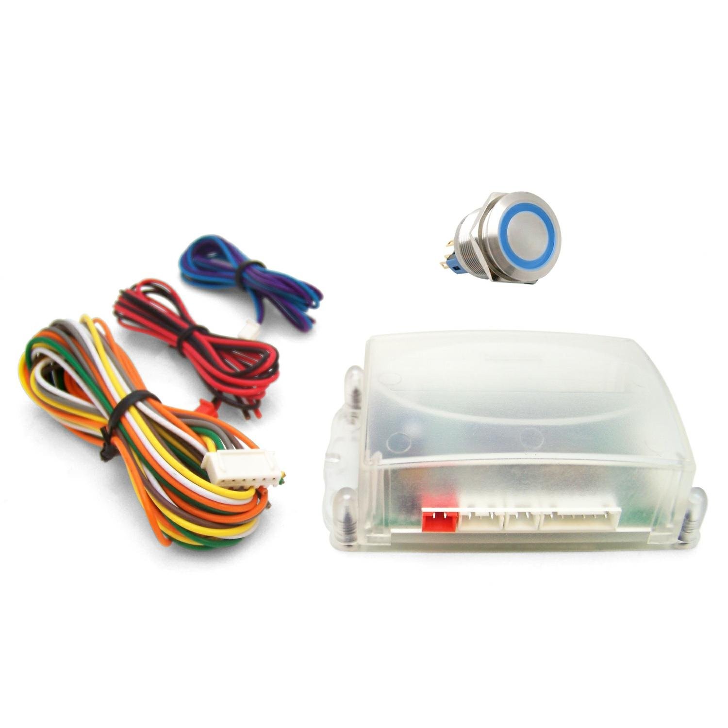 Blue One Touch Engine Start Kit Keep It Clean KICHFS1001B truck custom muscle