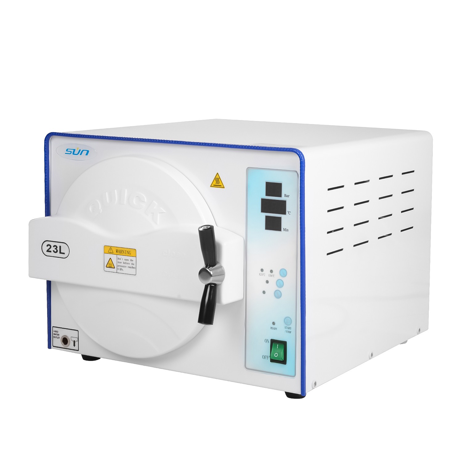 23L Class N Fully Automatic Dental Autoclave Steam Sterilizer with 3 Trays