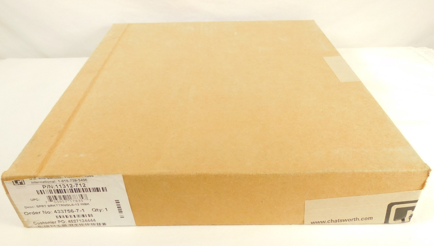 11312-712 CPI Triangular Support Bracket, Black for 12" Ladder Rack - New in Box