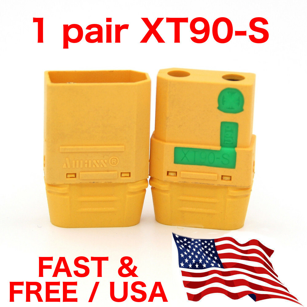 AMASS XT90-S 90A Anti Spark 4.5mm Connector Plug Upgrade XT90 XT90S US Buy Now