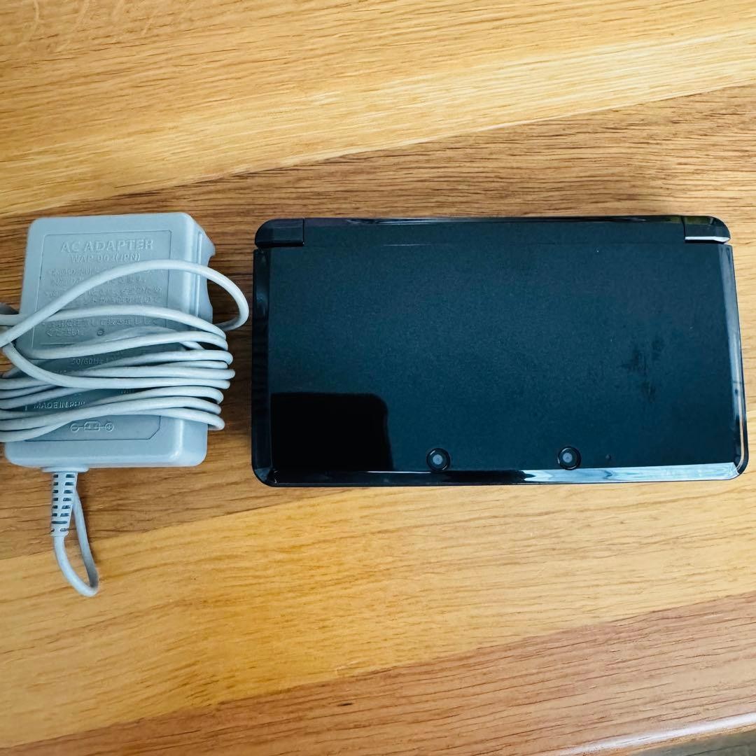 3DS/2DS/DS Nintendo 3Ds Main Unit Black With Ac Adapter Japan